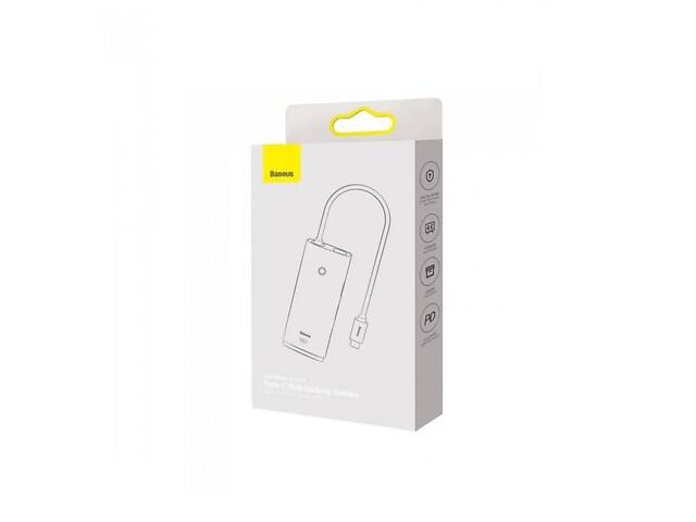 USB-хаб Baseus Lite Series 5-Port Type-C HUB Docking Station (Type-C to HDMI+USB3.0*3+PD) Black yL. - Фото 6