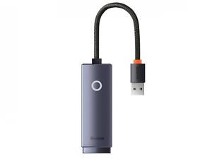 USB-Хаб Baseus Lite Series Ethernet Adapter USB-A to RJ45 LAN Port (100Mbps) Black