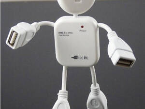 USB-хаб hub 2.0 4 порти Чоловічок Voltronic