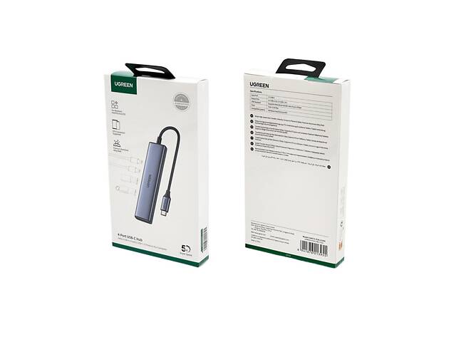 USB-хаб UGREEN 4-Port USB-C Hub yL. - Фото 2