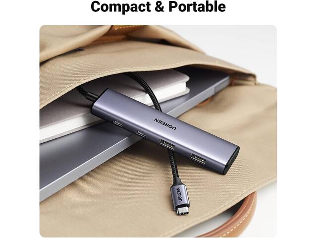 USB-хаб UGREEN 4-Port USB-C Hub yL. - Фото 7