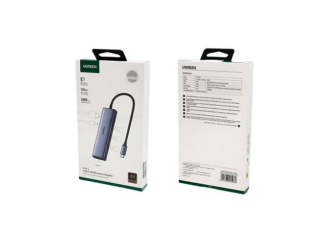 USB-хаб UGREEN USB-C Multifunction Adapter yL. - Фото 2