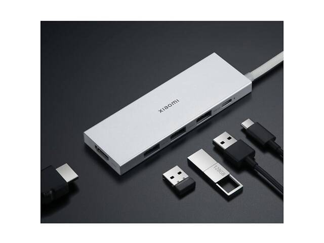 USB-хаб Xiaomi Type-C 5-in-1 Docking Station GL yL. - Фото 4