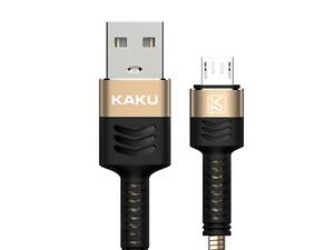 USB кабель Kaku KSC-069 USB - Micro USB 1m, металлическая оплетка - Gold