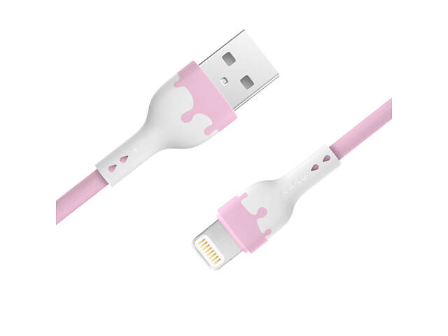 USB кабель Kaku KSC-271 USB - Lightning 1,2m - Pink - Фото 1