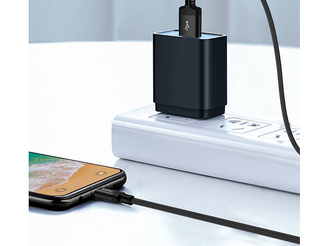 USB кабель Kaku KSC-331 USB - Micro USB 3m - Black - Фото 3