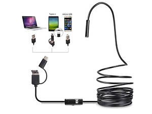 USB камера жорсткий ендоскоп Primo 5.5mm / 1m Type-C / MicroUSB для телефону Android