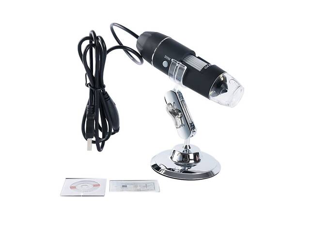 USB микроскоп электронный цифровой с увеличением 1600 x Ootdty DM-1600, подсветка 8 LED - Фото 2