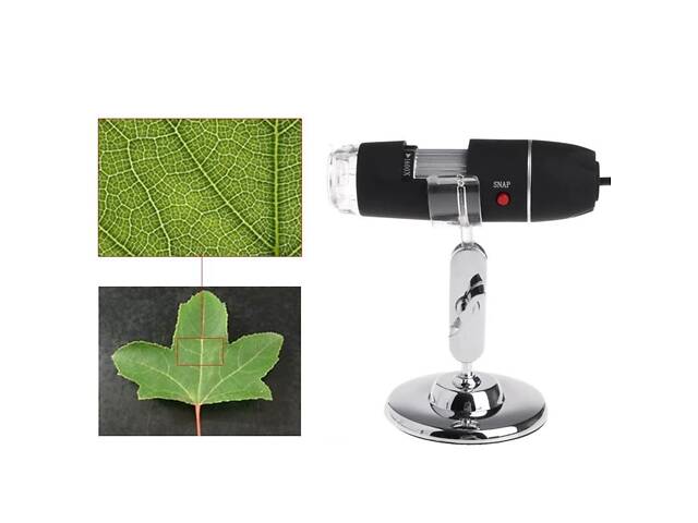 USB микроскоп электронный цифровой с увеличением 1600 x Ootdty DM-1600, подсветка 8 LED - Фото 3