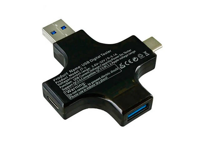 USB тестер струму напруги ємності, з Bluetooth, Type-C MicroUSB, Atorch J-7C - Фото 4
