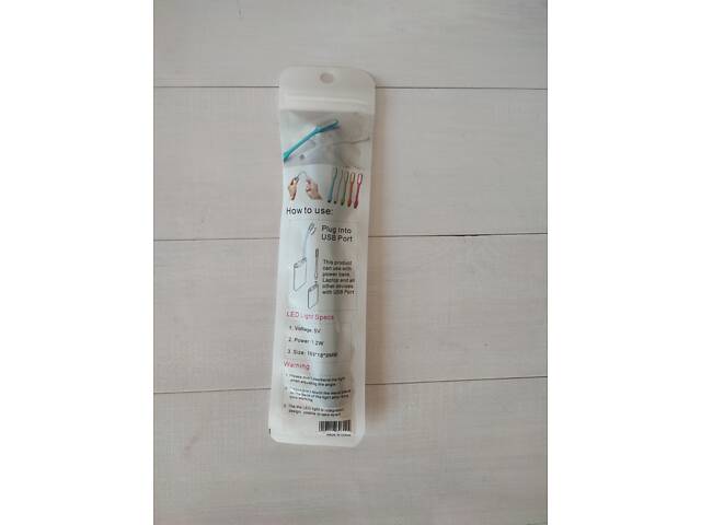 USB юсб ліхтар led чорний - Фото 2