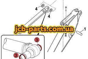 Ущільнення в основу г / циліндра ковша 332 / C6743 для JCB JS240