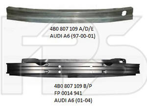 Усилитель переднего бампера (шина) Audi , Ауди A6 01 -05 (С5)