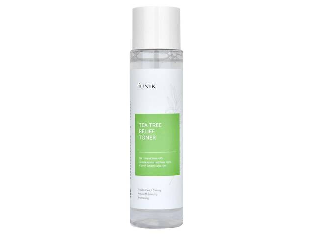 Заспокійливий тонер для обличчя з чайним деревом Iunik Tea Tree Relief Toner 200 мл (8809429956682) - Фото 1