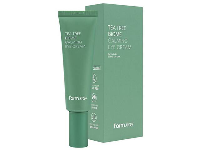 Успокаивающий крем для глаз FarmStay Tea Tree Biome Calming Eye Cream 50 мл (8809783321423) - Фото 1