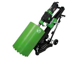 Установка алмазного буріння Eibenstock DBE 352: 3000Вт, 3 швидкості, в залізобетоні, натуральному камені та асфальті до 352 мм.