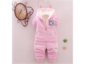 Утеплений костюм для дівчинки Love Rabbit рожевий 1869, Розмір 95