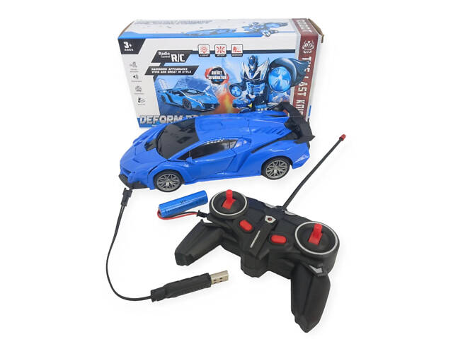 ОЧЕНКА! Машинка-трансформер з пультом Lamborgini (Плохе паковання 2668) - Фото 1