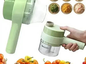 УЦЕНКА! Ручной электрический измельчитель для овощей 4 в 1 Food Chopper Catling (Плохая упаковка 3091)