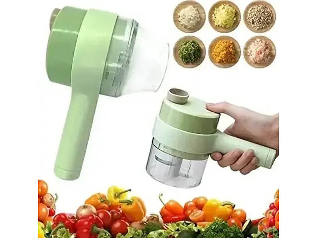 УЦЕНКА! Ручной электрический измельчитель для овощей 4 в 1 Food Chopper Catling (Плохая упаковка 3091) - Фото 1