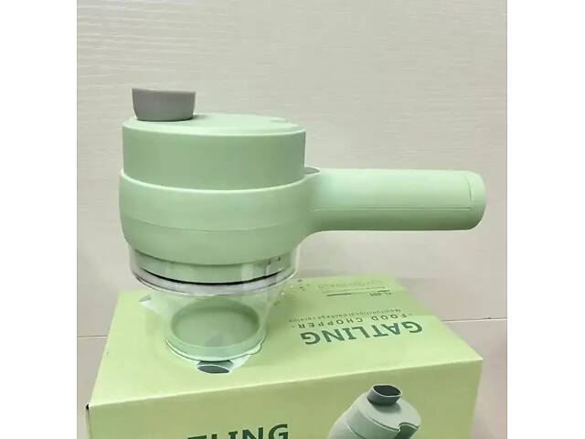 УЦЕНКА! Ручной электрический измельчитель для овощей 4 в 1 Food Chopper Catling (Повреждён контейнер 3103) - Фото 4