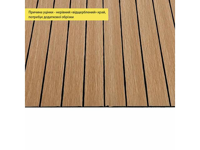 УЦІНКА. Покриття вінілове самоклеюче 3D рейки 600х600х2,8мм Теплий бурштин SW-00002965 - Фото 2