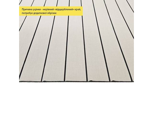 УЦІНКА. Покриття вінілове самоклеюче 3D рейки 600х600х2,8мм SW-00002971 - Фото 2