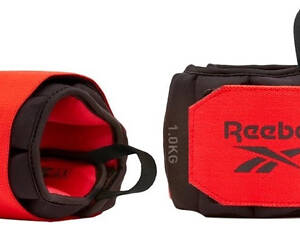 Обважнювачі зап'ястя Reebok Flexlock Wrist Weights чорний, червоний Уні 1.5 кг RAWT-11262