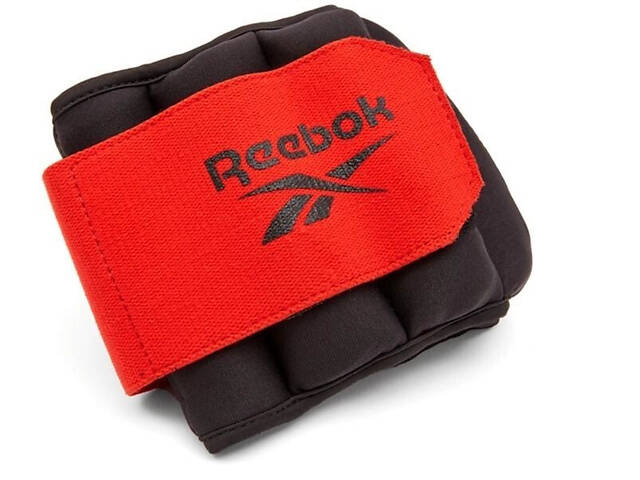 Обважнювачі зап'ястя Reebok Flexlock Wrist Weights чорний, червоний Уні 1.5 кг RAWT-11262 - Фото 2