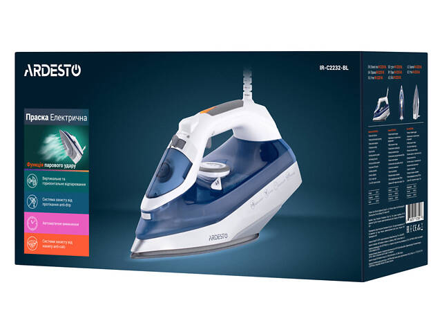 Праска Ardesto IR-С-2232-BL 2200 Вт - Фото 6