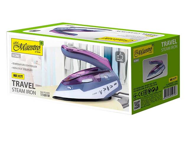 Утюг дорожный Maestro MR-317T (MR-317T) - Фото 2
