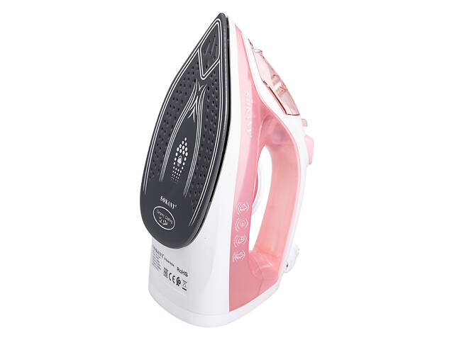 Праска парова ручна для одягу 1800 Вт з металокерамічною підошвою Рожева Sokany SK-11044 - Фото 6