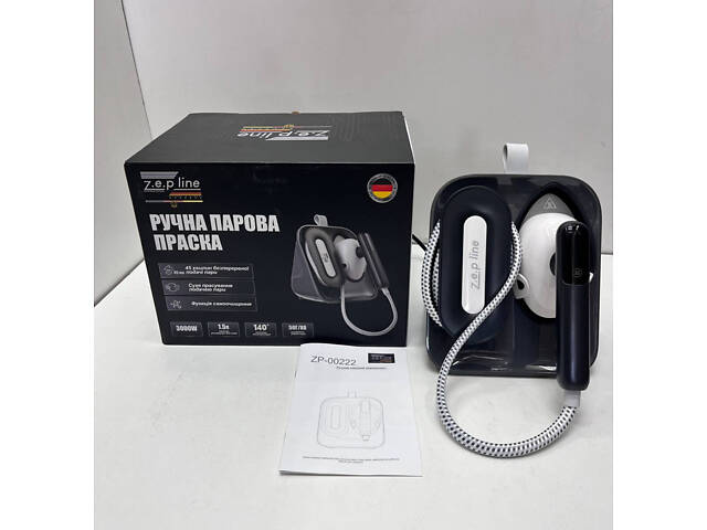 Утюг паровой ручной Zepline ZP-00222 Gray 3000 Вт серый - Фото 3