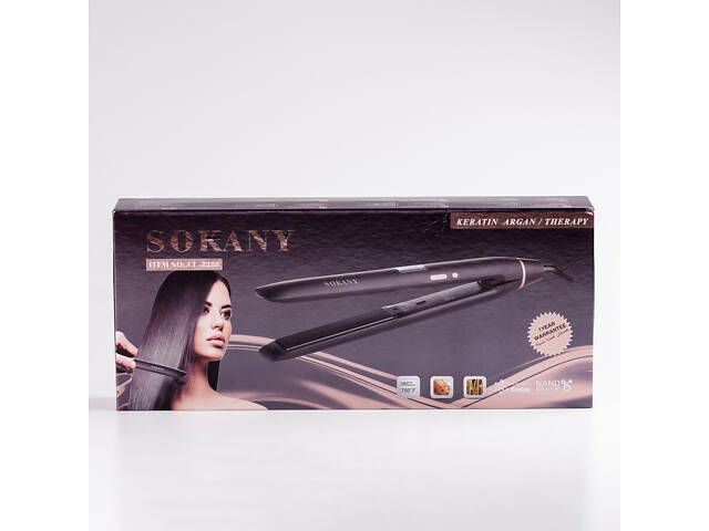 Випрямляч для волосся до 230 градусів Sokany щипці для випрямлення волосся з дисплеєм - Фото 6