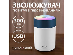 Зволожувач повітря USB Colorful Humidifier 300ml міні зволожувач повітря Білий