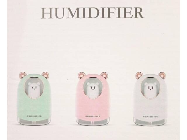 Увлажнитель воздуха H2O Humidifier USB с мишкой на 300мл / 8023 - Фото 4
