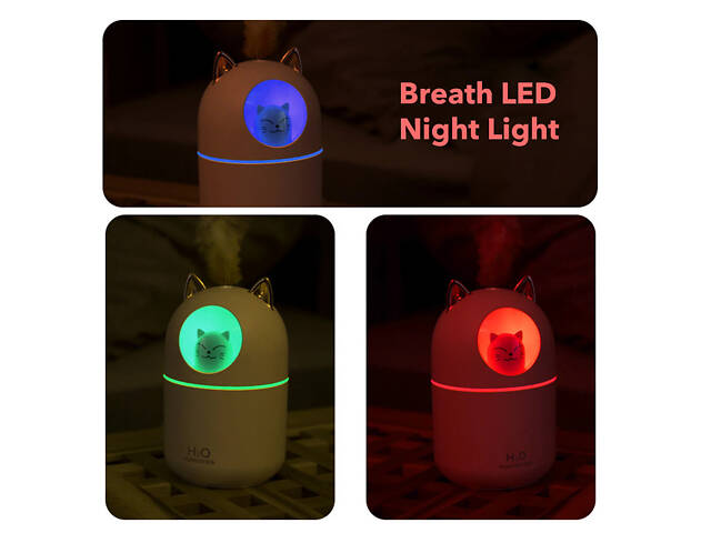 Увлажнитель воздуха H2O Humidifier USB с мишкой на 300мл / 8023 - Фото 5