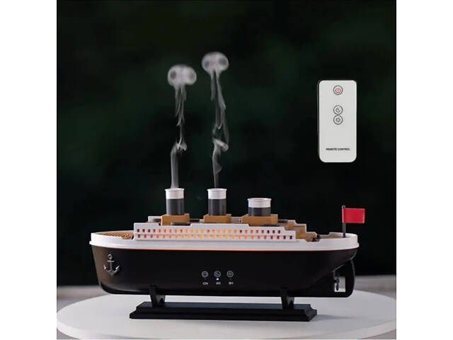 Увлажнитель воздуха с RGB подсветкой и пультом в виде корабля - Фото 3