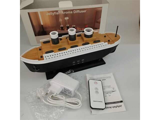 Увлажнитель воздуха с RGB подсветкой и пультом в виде корабля - Фото 6