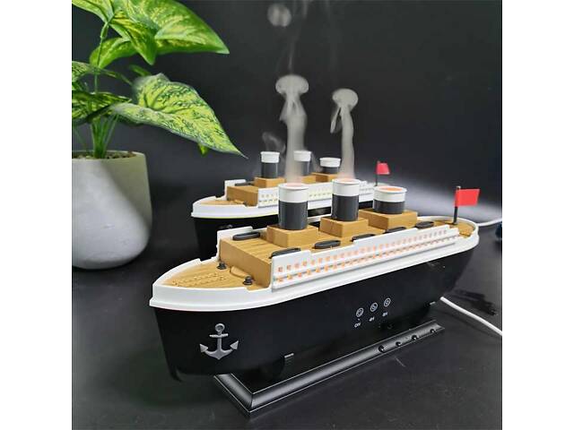 Увлажнитель воздуха с RGB подсветкой и пультом в виде корабля - Фото 8