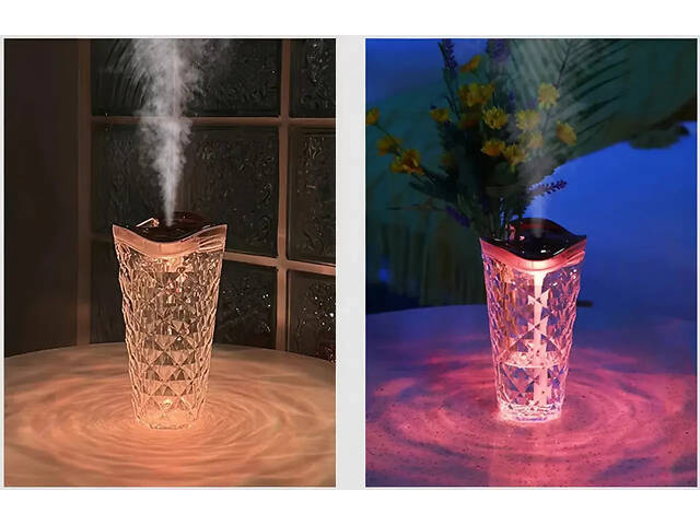 Зволожувач повітря у формі вази з RGB-підсвіткою 800 мл - Фото 6