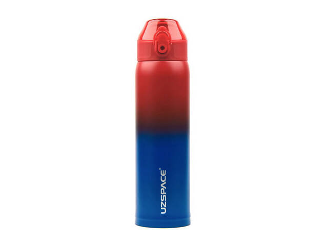 Uzspace X4 Gradient Waterboottle 4201 (500 ml, red/blue) - Фото 1