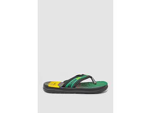 Вьетнамки детские для мальчиков 243R8423C-6, цвет Черно-зеленый.