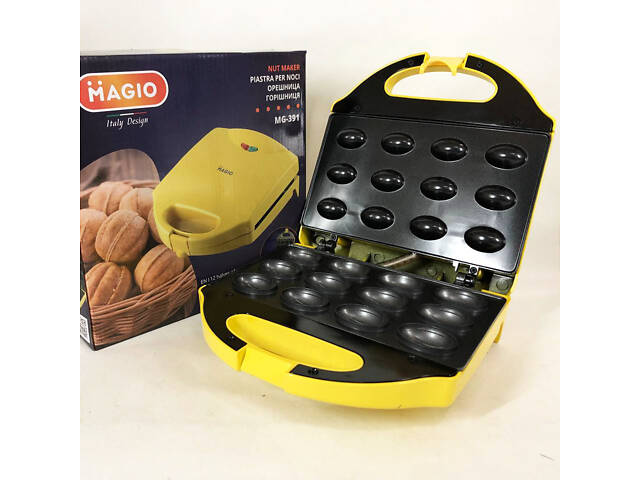 Вафельниця-Горішниця MAGIO МG-391, 750 Вт, якісна побутова вафельниця, електровафельниця - Фото 1