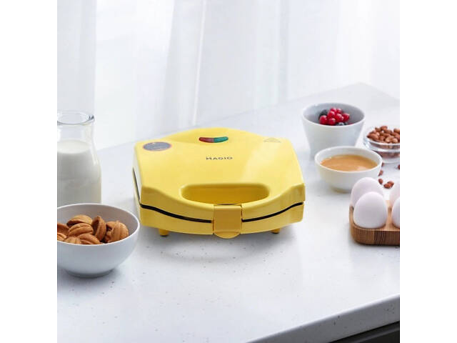 Вафельниця-Горішниця MAGIO МG-391, 750 Вт, якісна побутова вафельниця, електровафельниця - Фото 4