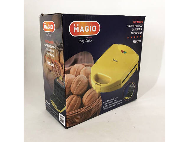 Вафельниця-Горішниця MAGIO МG-391, 750 Вт, якісна побутова вафельниця, електровафельниця - Фото 11