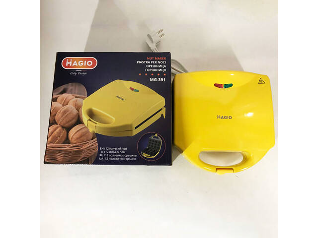 Вафельниця-Горішниця MAGIO МG-391, 750 Вт, якісна побутова вафельниця, електровафельниця - Фото 17