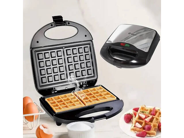 Вафельница Domotec MS-7705 электрическая с антипригарным покрытием 1000 Вт, Электро вафельница - Фото 3