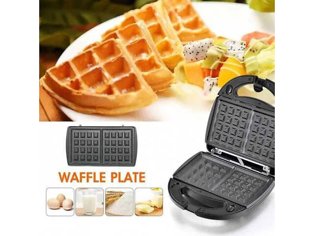 Вафельница Domotec MS-7705 электрическая с антипригарным покрытием 1000 Вт, Электро вафельница - Фото 4