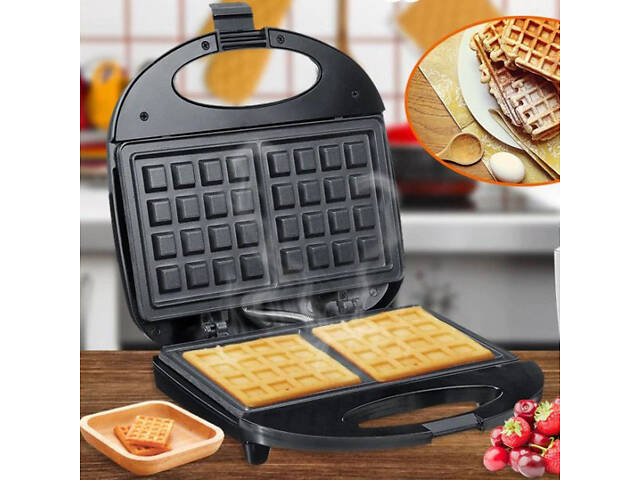 Вафельница Domotec MS-7705 электрическая с антипригарным покрытием 1000 Вт, Электро вафельница - Фото 7